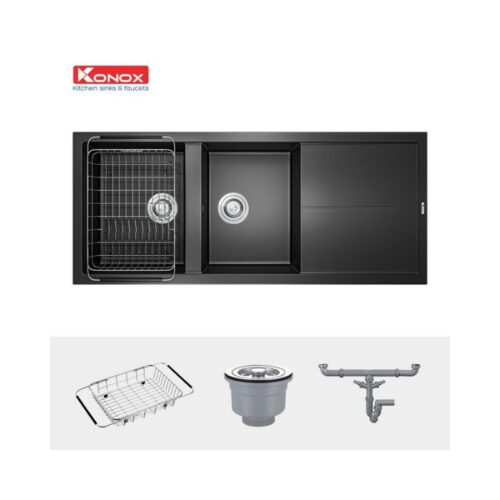 Chậu rửa bát Konox Granite Livello Smart 1160 Black 13 Phụ kiện của Chậu rửa bát Konox Granite Livello Smart 1160 Black