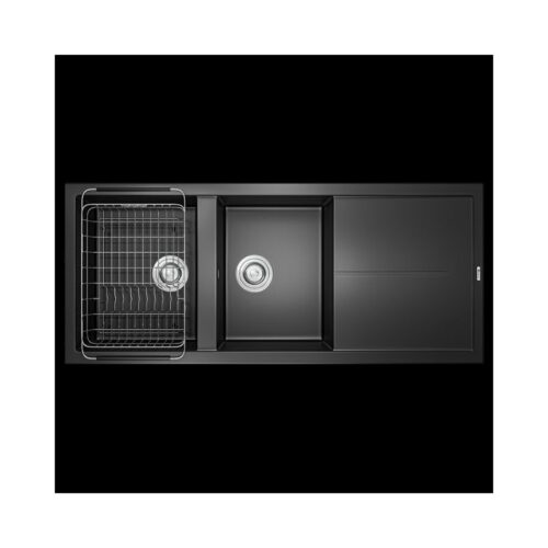Chậu rửa bát Konox Granite Livello Smart 1160 Black 12 Chậu rửa bát Konox Granite Livello Smart 1160 Black
