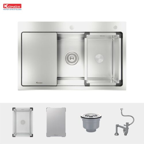 Chậu rửa bát chống xước Konox Workstation Sink – Topmount Sink KN8151TS Dekor 10 Chi tiết chậu rửa bát chống xước Konox Workstation Sink – Topmount Sink KN8151TS Dekor