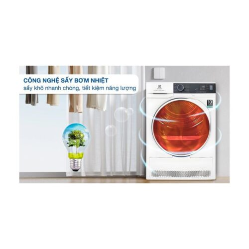 Máy sấy bơm nhiệt Electrolux EDH804H5WB 8 Máy sấy bơm nhiệt Electrolux EDH804H5WB