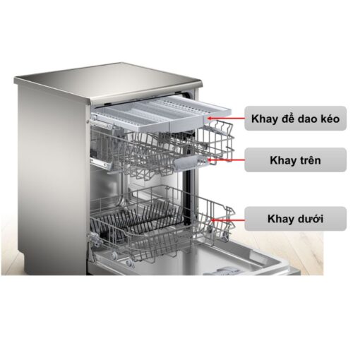 Máy rửa bát độc lập Bosch SMS4HMI07E serie 4 7 Khay rửa của máy rửa bát độc lập Bosch SMS4HMI07E serie 4