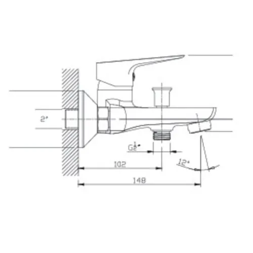 Sen tắm nóng lạnh Paul Schmitt PA013B 5 Kích thước sen tắm nóng lạnh Paul Schmitt PA013B