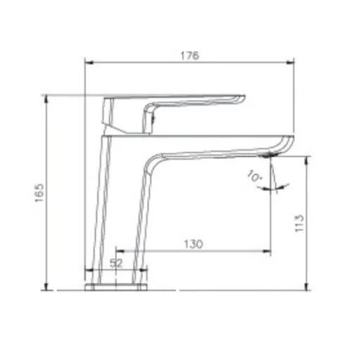 Vòi chậu lavabo nóng lạnh Paul Schmitt PA018F 5 Kích thước vòi chậu lavabo nóng lạnh Paul Schmitt PA018F