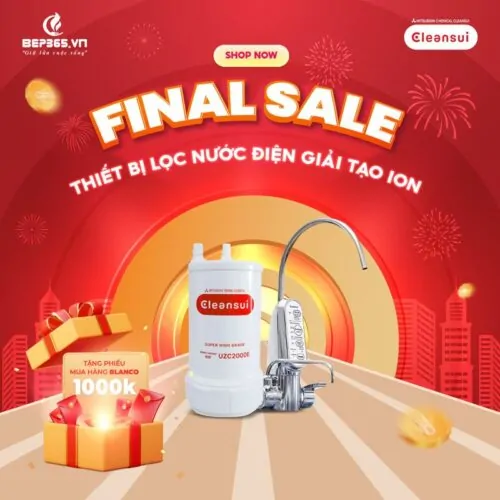 Thiết bị lọc nước điện giải tạo ion kiềm Cleansui EU301 8 Final sale thiết bị lọc nước điện giải tạo ion kiềm Cleansui EU301
