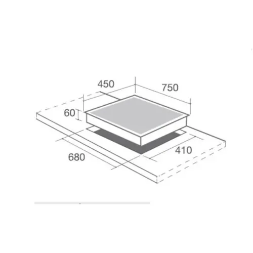 Bếp từ đôi Canzy CZ 907IP-L lắp âm 5 Kich thước bếp từ đôi Canzy CZ 907IP-L lắp âm