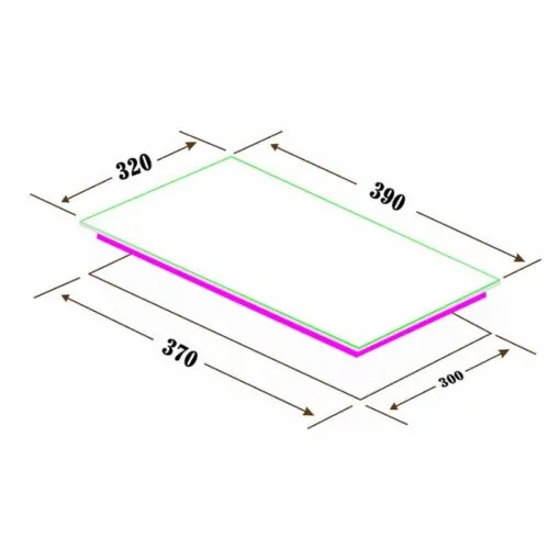 Bếp từ đơn Canzy CZ-1088I lắp âm 7 Kích thước bếp từ Canzy CZ-1088I