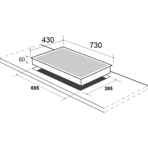 Bếp từ đôi Canzy CZ-IC99PLUS lắp âm 7 Kích thước bếp từ CZ-IC99PLUS