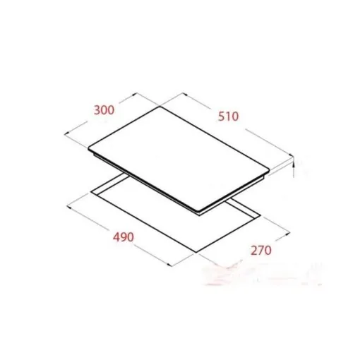Bếp hồng ngoại đơn Canzy CZ-817 lắp âm 6 Kích thước bếp từ Canzy CZ-817