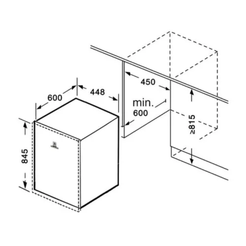 Máy rửa bát bán âm Richborn RDS4585EMS 7 Kích thước máy rửa bát bán âm Richborn RDS4585EMS