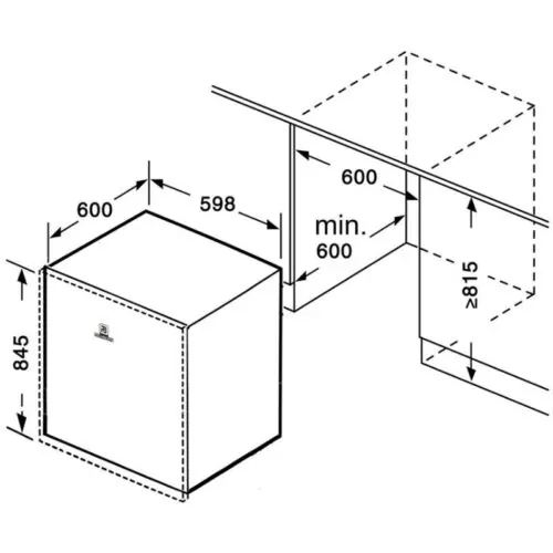Máy rửa bát bán âm Richborn RDS6085FMS 7 Kích thước máy rửa bát bán âm Richborn RDS6085FMS