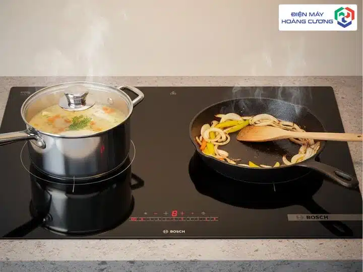 Bếp từ Bosch 2 vùng nấu 3500W PPI82566VN lắp âm 9 Bếp từ Bosch 2 vùng nấu 3500W PPI82566VN ứng dụng hàng ngày