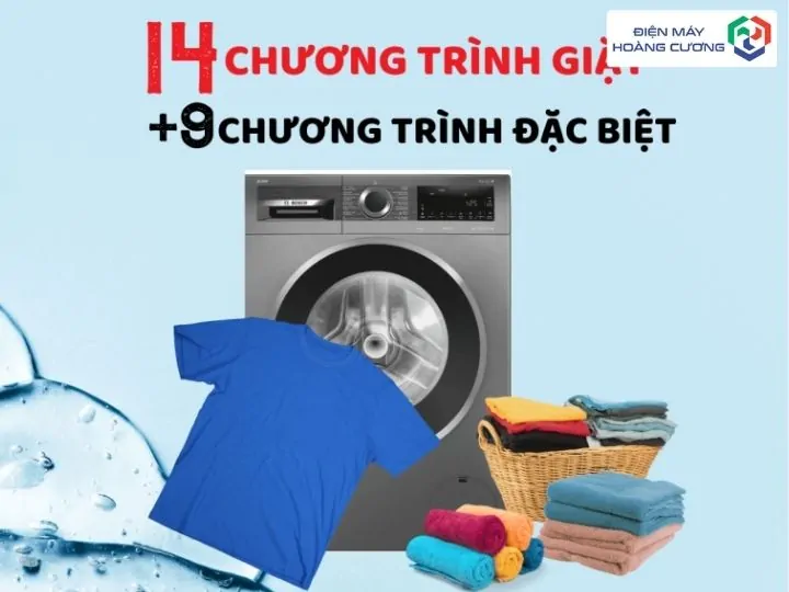 Máy giặt Bosch 10kg WGG254A0VN cửa trước 15 Bosch 10kg WGG254A0VN chương trình rửa đa dạng