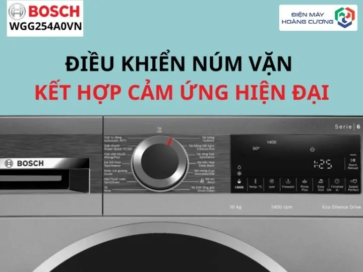 Máy giặt Bosch 10kg WGG254A0VN cửa trước 14 Bosch 10kg WGG254A0VN điều khiển hiện đại
