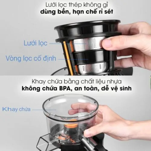 Máy ép chậm Hafele GS-133N 535.43.811 8 Chi tiết máy ép chậm Hafele GS-133N 535.43.811