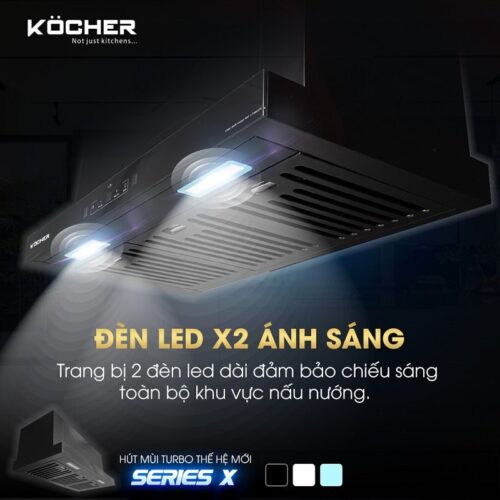 Hút mùi Köcher TURBO SERIES X - Máy hút mùi công suất lớn 6 Ảnh hút mùi Köcher TURBO SERIES X - Máy hút mùi công suất lớn