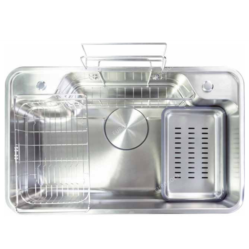 Chậu rửa bát inox 304 Eurogold EUD88050 3 Chậu rửa bát inox 304 Eurogold EUD88050