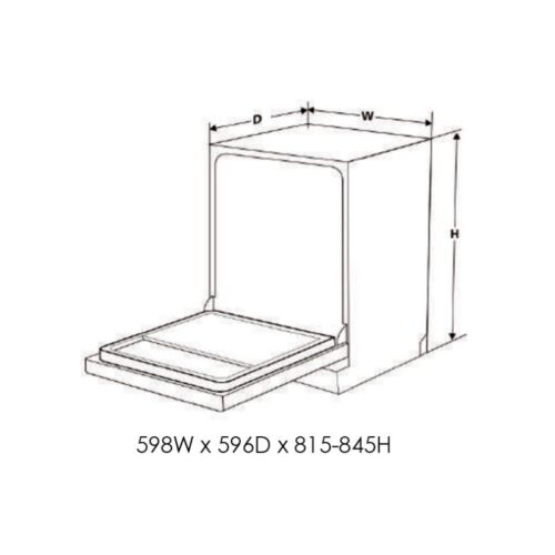 Máy rửa bát Eurogold EUW85TL16BV 7 Kích thước máy rửa bát Eurogold EUW85TL16BV