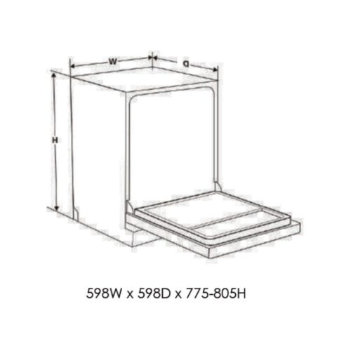 Máy rửa bát Eurogold EUW88TL15BPro 7 Kích thước máy rửa bát Eurogold EUW88TL15BPro