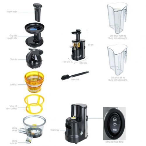 Máy ép chậm Hafele HS-J32X (535.43.393) 7 Chi tiết máy ép chậm Hafele HS-J32X (535.43.393)
