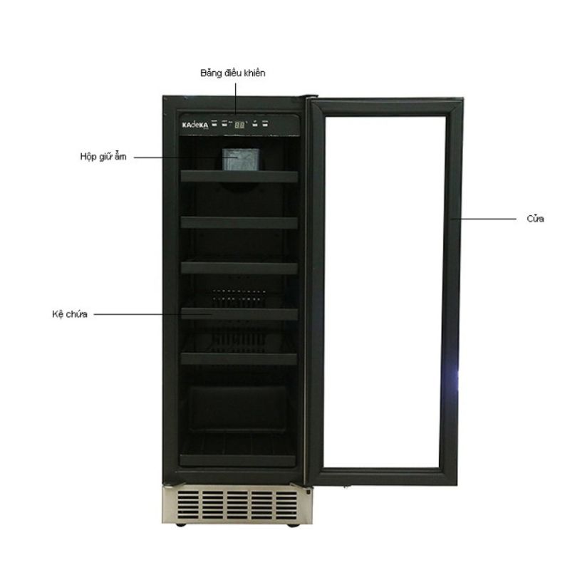 Tủ rượu vang Kadeka KA-24WR 5 Chi tiết tủ rượu vang Kadeka KA-24WR
