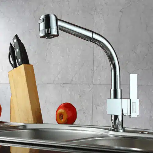 Vòi rửa bát nóng lạnh Gorlde 7192 có dây rút 5 Hình ảnh vòi rửa bát nóng lạnh Gorlde 7192 có dây rút