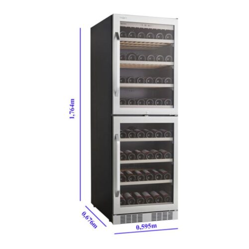 Tủ ướp rượu vang Kadeka KA-165T 5 Kích thước tủ rượu vang Kadeka KA-165T