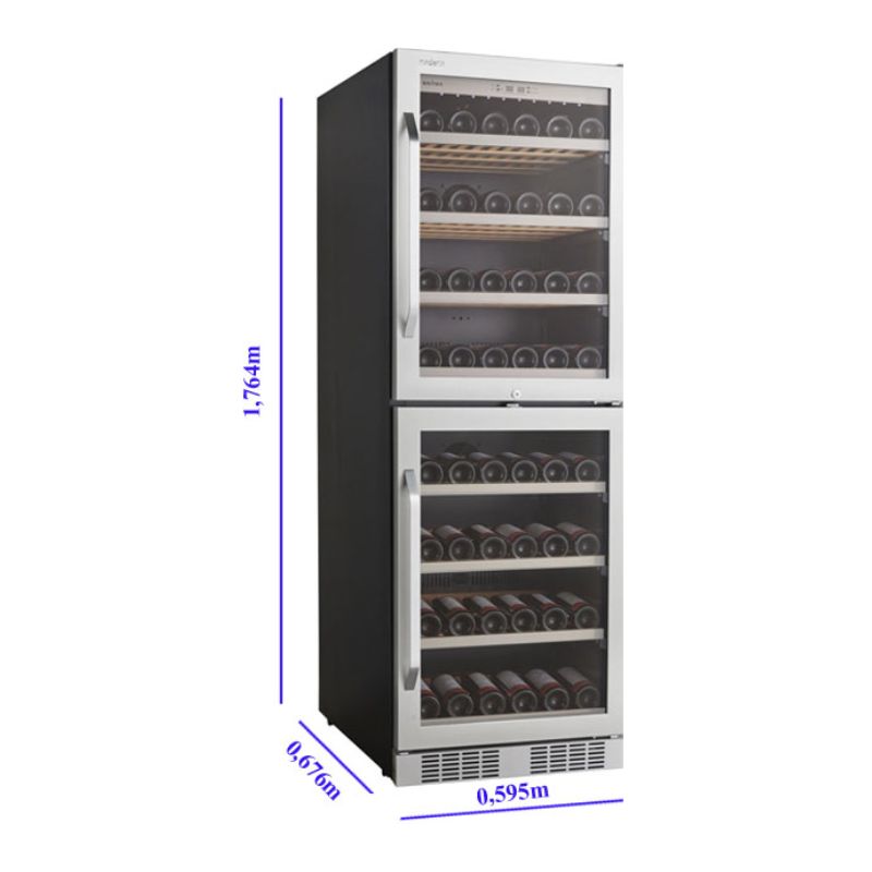 Tủ ướp rượu vang Kadeka KA-165T 4 Kích thước tủ rượu vang Kadeka KA-165T
