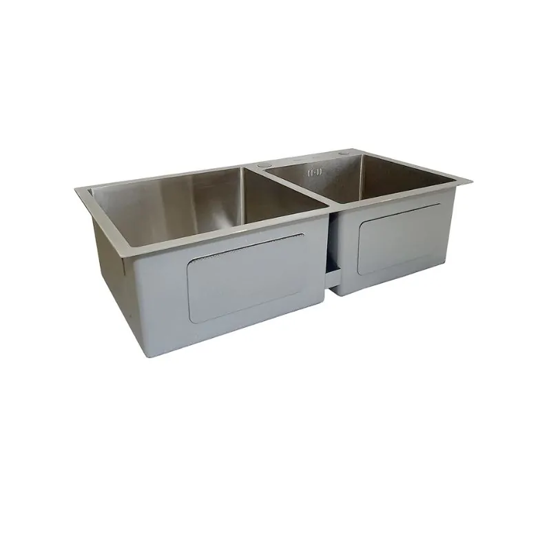 Chậu rửa bát inox 2 hố BossEU BS304.7843CS1 4 Hình ảnh chậu rửa bát inox 2 hố BossEU BS304.7843CS1