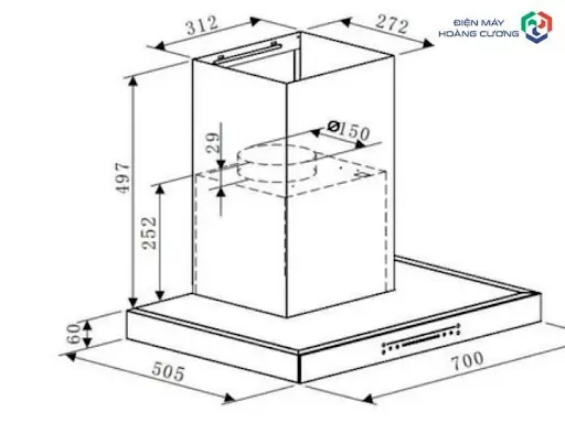 Máy hút mùi áp tường Hafele HC-W705B 533.87.377 10 Máy hút mùi áp tường Hafele HC-W705B 533.87.377 có gì nổi bật