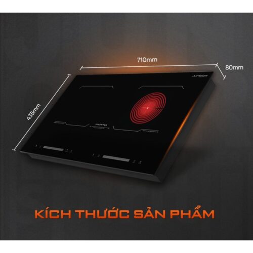 Bếp từ kết hợp hồng ngoại Junger MK-24 lắp âm 7 Kích thước bếp từ kết hợp hồng ngoại Junger MK-24 lắp âm