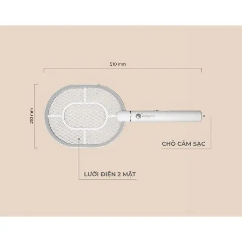Vợt muỗi Hawonkoo MSH-021-YK 9 Kích thước vợt muỗi Hawonkoo MSH-021-YK