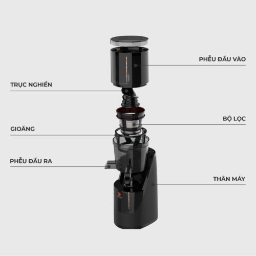 Máy ép chậm Hawonkoo SJH-045-BA 7 Thiết kế máy ép chậm Hawonkoo SJH-045-BA