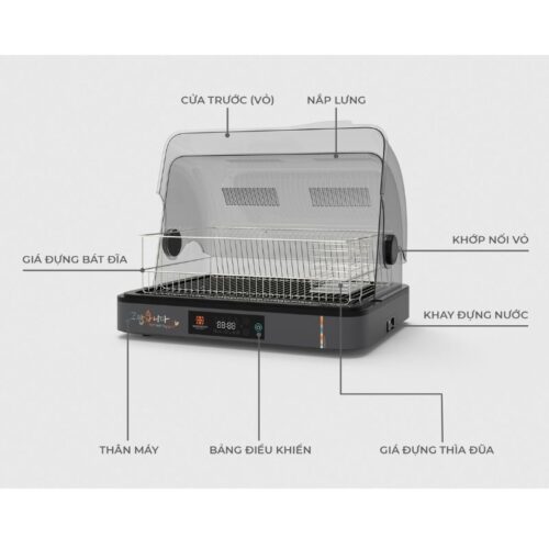 Máy sấy bát Hawonkoo DDH-202 7 Thiết kế máy sấy bát Hawonkoo DDH-202