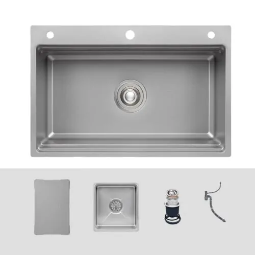 Chậu rửa bát 1 hố Kluger KWF8161FS-S76 Plus 9 Ảnh chậu rửa bát 1 hố Kluger KWF8161FS-S76 Plus