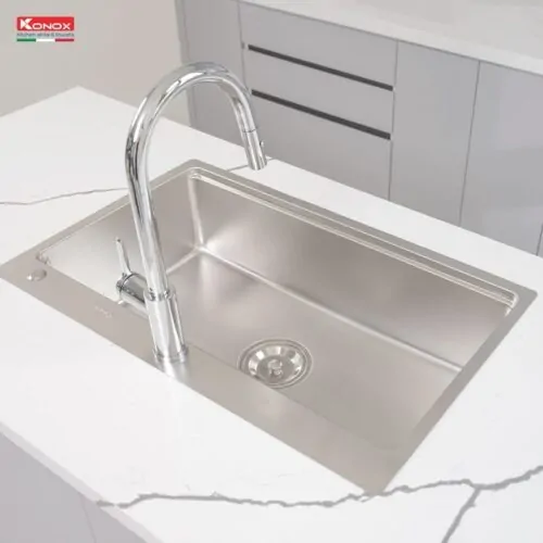 Chậu rửa bát chống xước Konox Top Mount Sink KN8151TS Dekor Basic 6 Ảnh chậu rửa bát chống xước Konox Top Mount Sink KN8151TS Dekor Basic