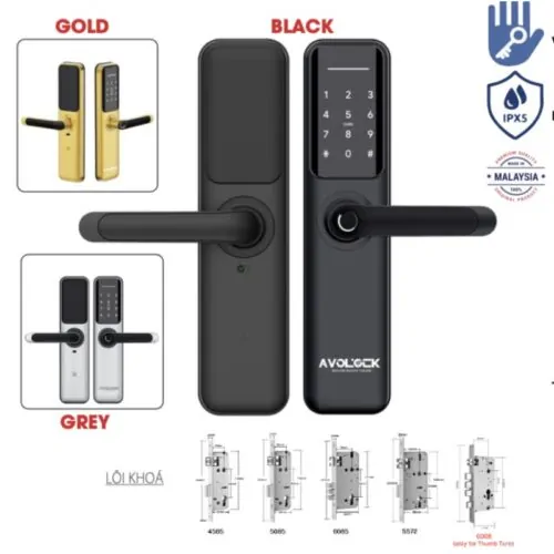 Khóa cửa vân tay Avolock AV-63-B 6 Ảnh khóa cửa vân tay Avolock AV-63-B