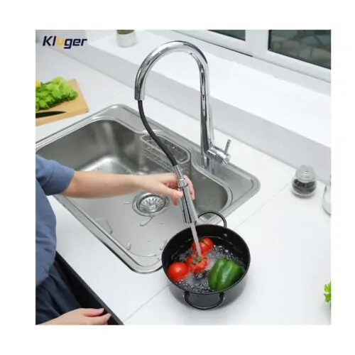 Vòi rửa bát nóng lạnh Kluger KLF0009C có dây rút 13 Ảnh Kluger KLF0009C có dây rút