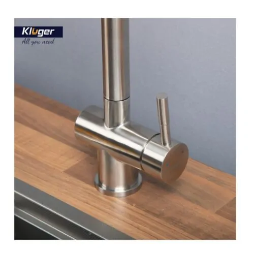Vòi rửa bát nóng lạnh Kluger KLF0008S có dây rút 16 Ảnh thân Kluger KLF0008S có dây rút