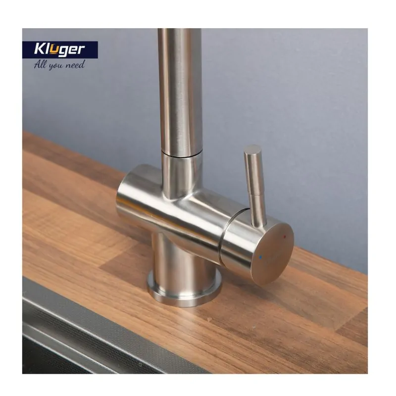 Vòi rửa bát nóng lạnh Kluger KLF0008S có dây rút 9 Ảnh thân Kluger KLF0008S có dây rút