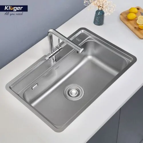 Chậu rửa bát 1 hố Kluger KW8101FS-S72 10 Ảnh thực tế chậu rửa bát 1 hố Kluger KW8101FS-S72