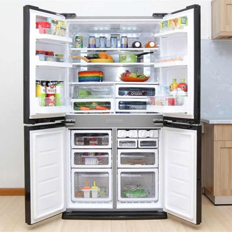 Tủ lạnh 4 cánh 556 lít Sharp SJ-FX630V-ST 4 Ảnh tủ lạnh 4 cánh 556 lít Sharp SJ-FX630V-ST