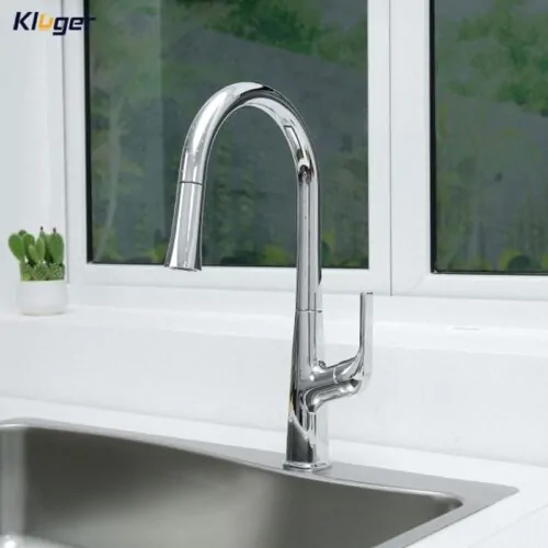 Vòi rửa bát nóng lạnh Kluger KLF0002C có dây rút 11 Ảnh vòi rửa bát nóng lạnh Kluger KLF0002C có dây rút