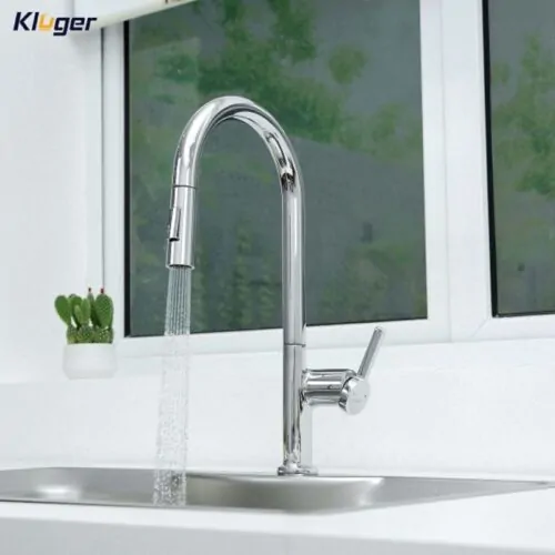 Vòi rửa bát nóng lạnh Kluger KLF0003C có dây rút 10 Ảnh vòi rửa bát nóng lạnh Kluger KLF0003C có dây rút