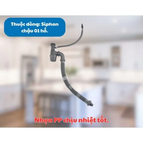 Siphon chậu rửa bát 1 hố Kluger KSP-301 9 Chất liệu Siphon chậu rửa bát 1 hố Kluger KSP-301