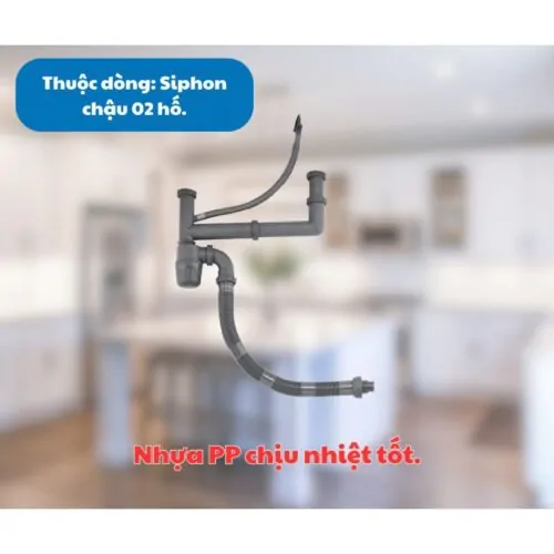 Siphon chậu rửa bát 1 hố Kluger KSP-302 9 Chất liệu Siphon chậu rửa bát 1 hố Kluger KSP-302