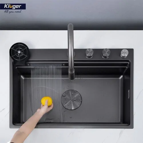 Chậu rửa bát 1 hố Kluger KWF8161FB-S76W Plus 14 Chậu rửa bát 1 hố Kluger KWF8161FB-S76W Plus
