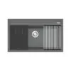 Chậu rửa bát đá 1 hố Konox Terra 860S Grey 2 Chậu rửa bát đá 1 hố Konox Terra 860S Grey