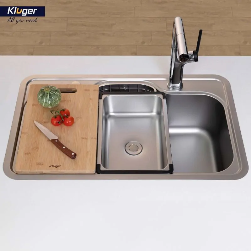 Chậu rửa nhỏ inox Kluger KSWB-401FS 7 Chậu rửa nhỏ inox Kluger KSWB-401FS