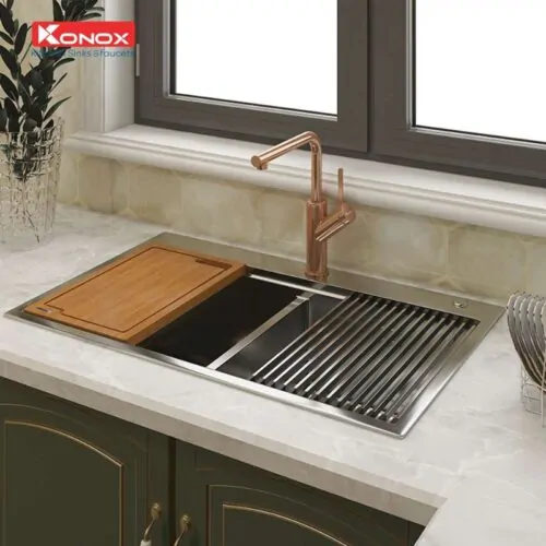 Chậu rửa bát Konox Workstation Sink – Topmount Sink KN8850TD 6 Chi tiết chậu rửa bát Konox Workstation Sink – Topmount Sink KN8850TD