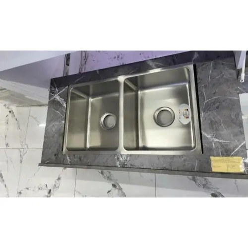 Chậu rửa bát inox 2 hố Hafele 567.24.140 6 Ảnh chậu rửa bát inox 2 hố Hafele 567.24.140